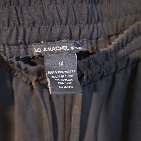 Zac&Rachel Elastic Waist Drawstring Taper Leg Trousers SZ 1X - Picture 4 of 4
